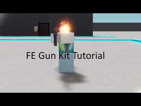 Roblox Studio Gun Tutorial How To Use Fe Gun Kit Youtube - roblox gun fe