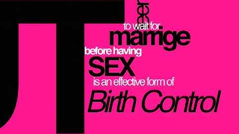 Abstinence Education Video (for typography class)