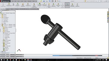 solidworks tutorial #23 : how to create sketch drill chuck key