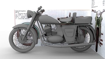 How to model a Motor Bike in Autodesk Maya part 2 of 4.