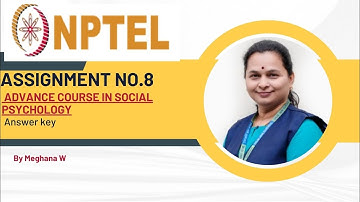 nptel Advance Course In Social Psychology assignment no.8 solution