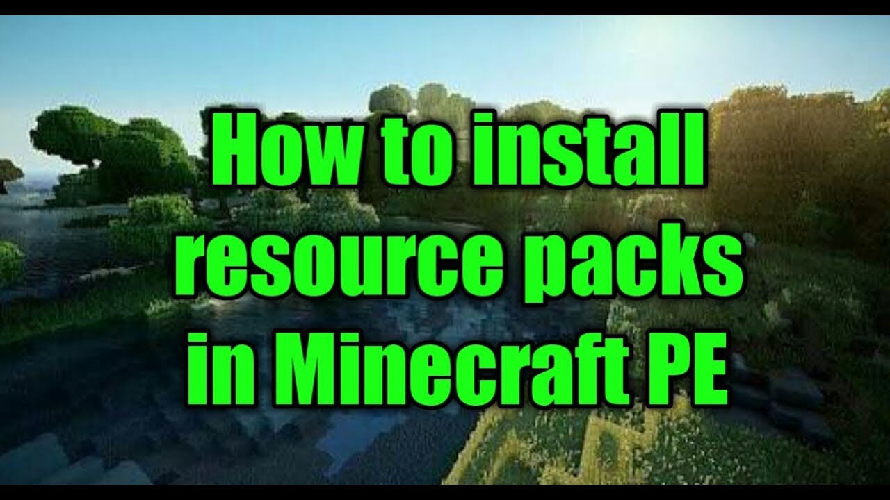 How to install resource packs in Minecraft PE - YouTube