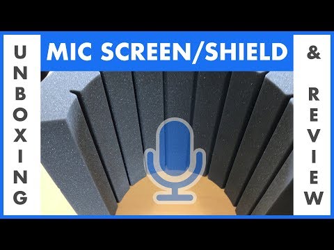 Acoustic foam mic screen UNBOXING & REVIEW (with examples)