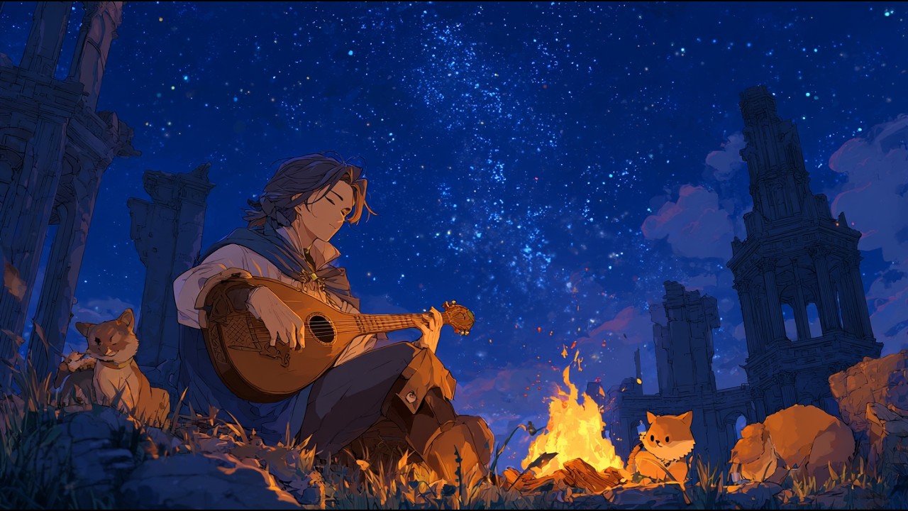 Relaxing Medieval Celtic Music | Fantasy Harbor & Medieval Town | Celtic Music for Deep Sleep