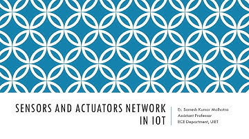 sensor and actuator network in IOT-III