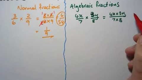 8:5:6:a:Notes:Multiplying and dividing algebraic fractions