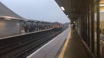 *RARE* DB Schenker Class 67 No. 67020 Passing Through Bristol Parkway on the Wrong Line 10/12/2017