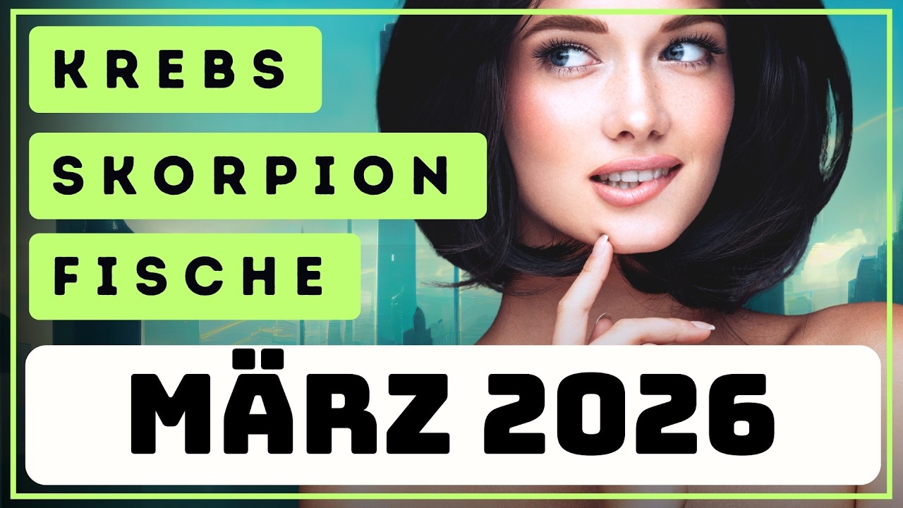 Der Startschuss 🥳 Tarot März 2026 🔮 Krebs Skorpion Fische ✨