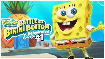 EVIL ROBOTS!!! - Spongebob Battle For Bikini Bottom Rehydrated Gameplay/Playthrough - Part 1