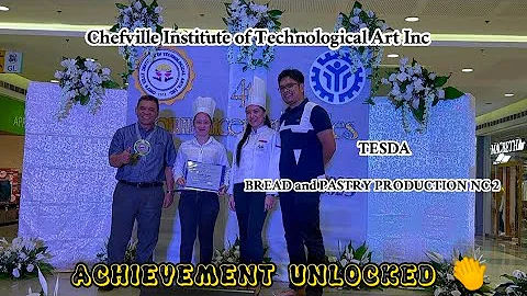 Achievement Unlocked 👏 BREAD and PASTRY PRODUCTION NC II | TESDA |More Achievements to be Unlocked 🙏