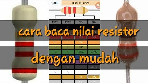 Cara menghitung nilai resistor mengunakan aplikasi