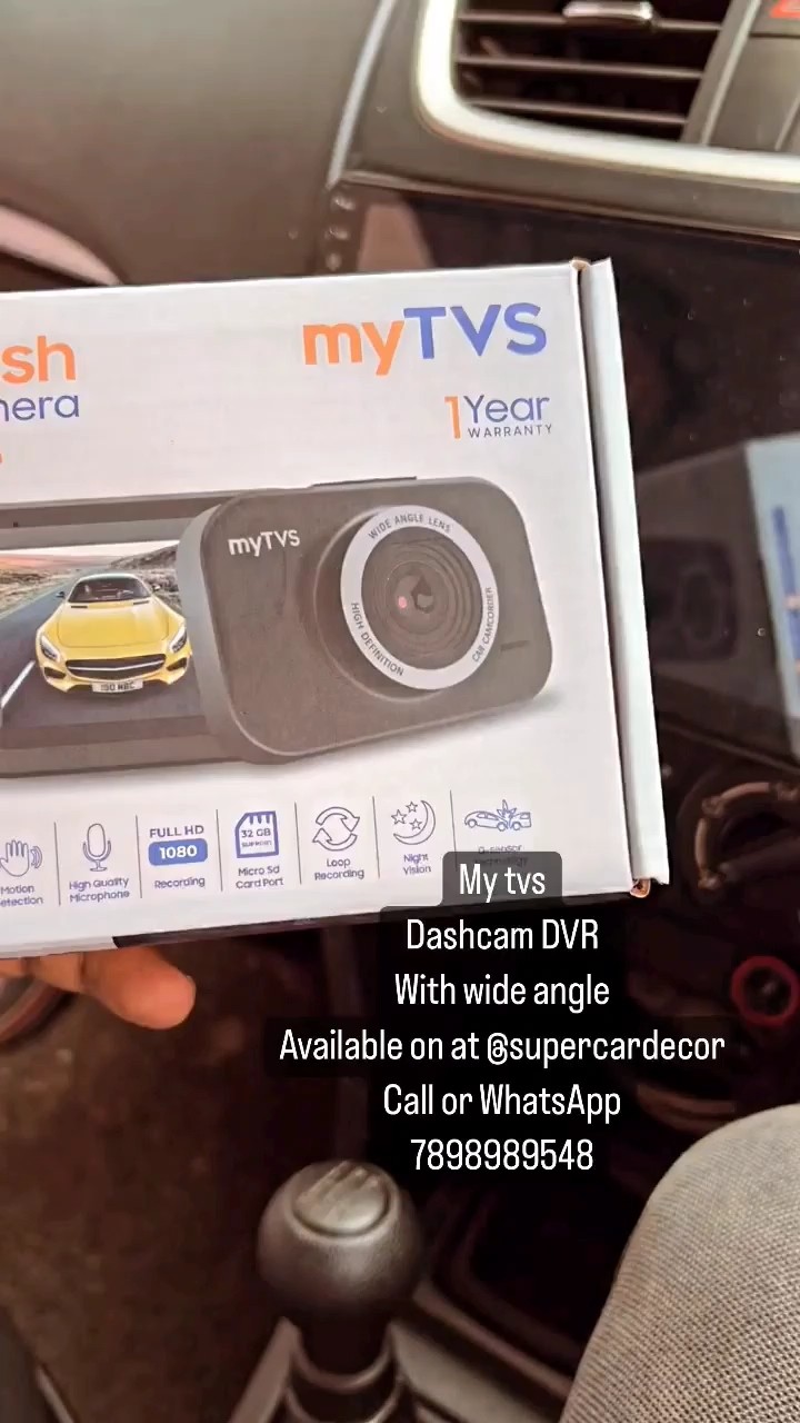myTVS dashcam in the real world