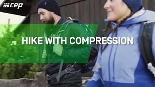 Hike with compression I CEP Hiking Compression Socks