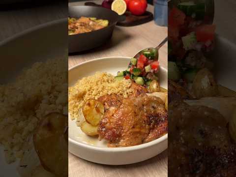 Anatolian Roast Chicken With Bulgur And Shepherd S Salad Chickenthighs Bulgur Turkishfood