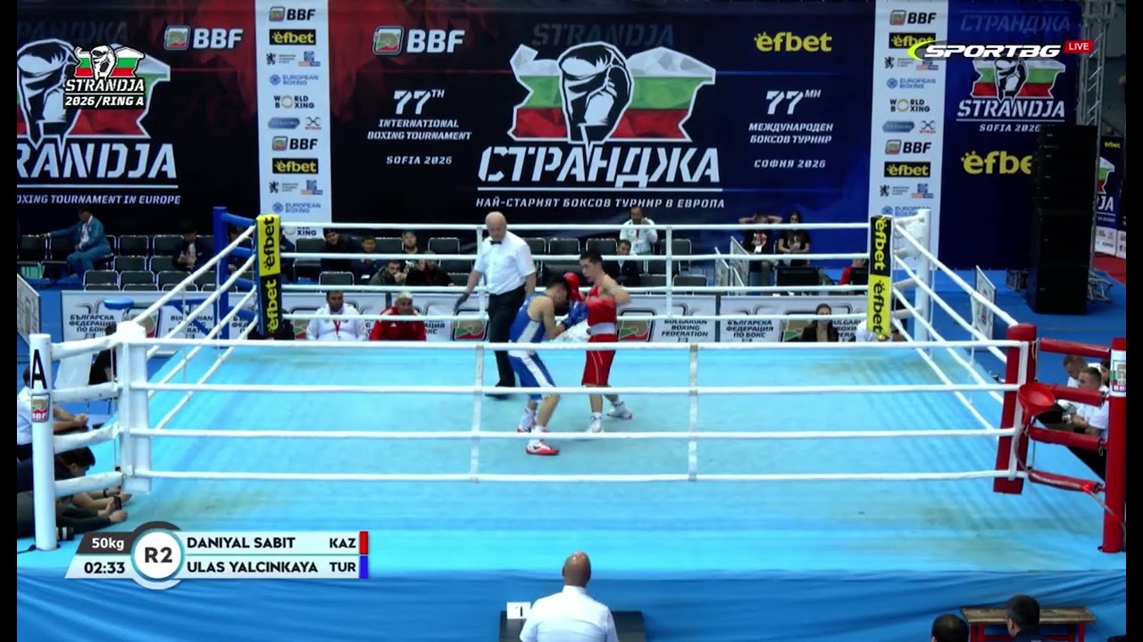СТРАНДЖА-2026 / 50 келі / Даниал Сәбит(KAZ)-Улас Ялчинкая(TUR) #tukeshov_boxing 