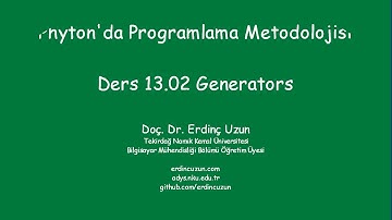 Python 13.02 Generators