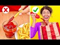賢いファストフードのライフハック || 123 GO! がTikTokで見つけたクールな食べ物のライフハック
