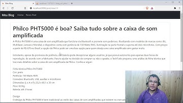 Blog em CodeIgniter 4.0 - Parte 1