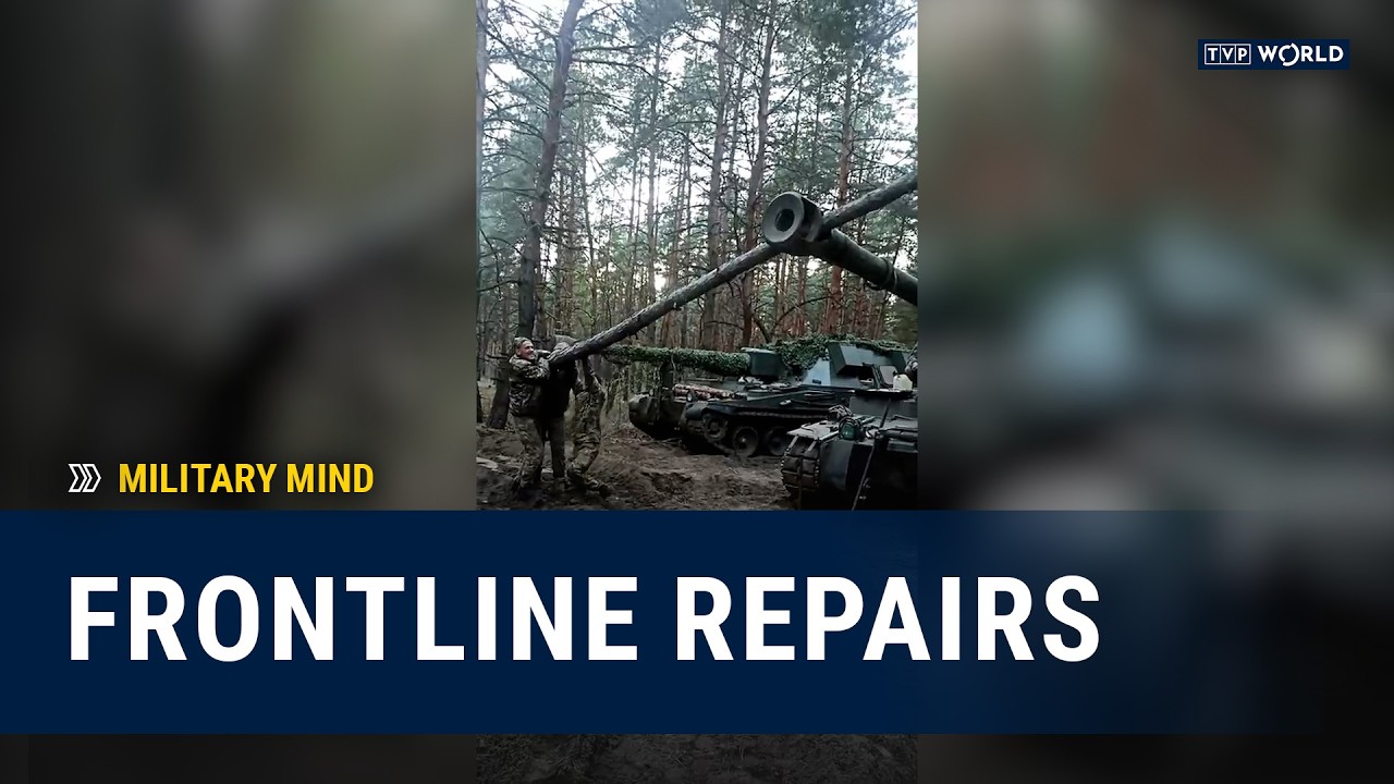 Ukrainian AS-90 crew repairs under fire | Military Mind