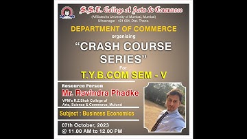 Crash Course Business Economics TYBCOM(Sem V)