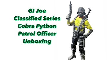 GI Joe Classified Cobra Python Patrol Officer unboxing and review