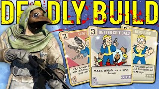 Fallout 76 | RifleGaming's Bloodied Build  Best Perk Cards, Legendary Weapons, & Armor to Use