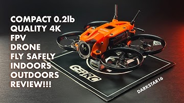 GEPRC DarkStar16 Review DJI O4 PRO | Small FPV Drone Fly Safely Indoors Outdoors in High Quality 4K!