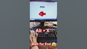 Fish 🐠 icon symbol trick in Ms word 💯😱🖥️😱🖥️😱 #trending #viralreels #computer #logo #shorts #video
