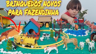 Fazendinha de brinquedo | Cavalo Elefante Girafa Tigre |Trem de Brinquedo | Animais da Fazenda