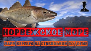 Норвежское море. Фарм серебра на стабильном водоёме. Русская Рыбалка 4.