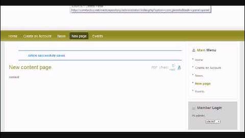 How to delete or disable web pages in Joomla