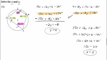 10.4 - Inscribed Angles and Polygons (Pt. 2)