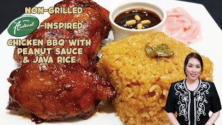 Non-grilled Aristocrat-inspired Chicken BBQ with Peanut Sauce and Java Rice