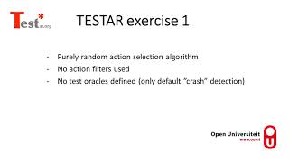 TESTAR exercise 01