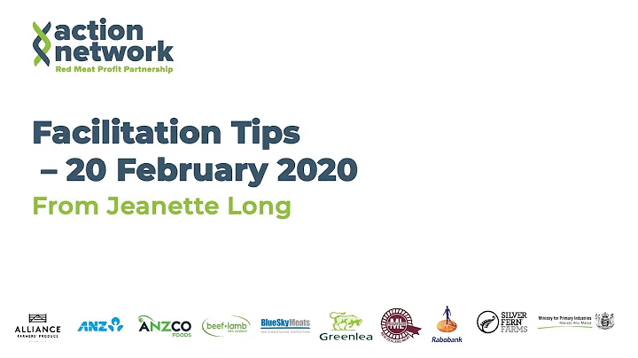 Facilitation Tips from Jeanette Long