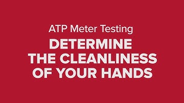 ATP Meter Testing Hand Cleanliness