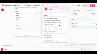 AI Competitor analysis workflow