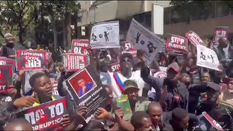 Drama as Okiya Omtatah Leads Massive Demos over Abductions