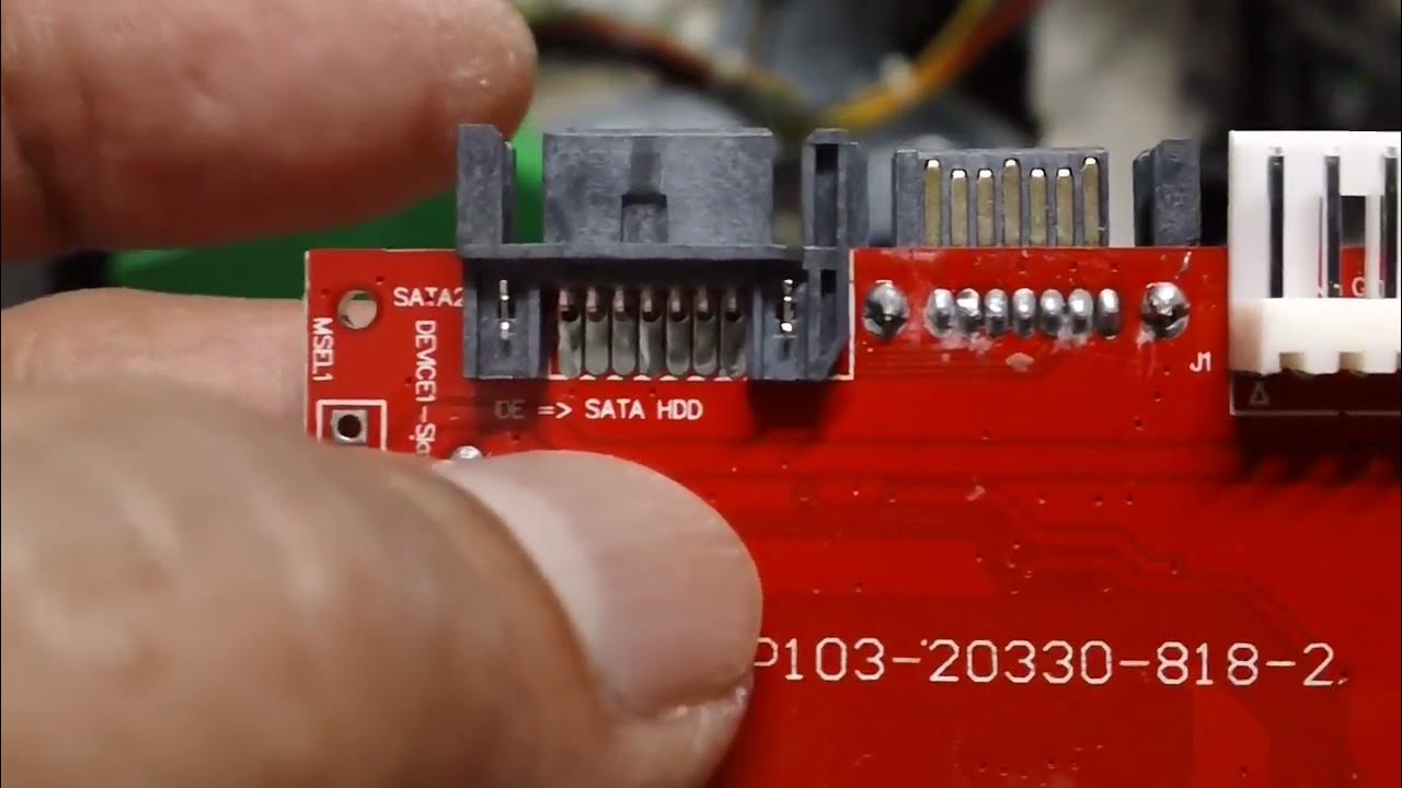 Using SATA HDD on IDE Motherboard with Adapter Kit YouTube