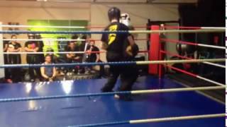 D Kaye vs J Clark   Fight Club at Elemental Kickboxing Leeds