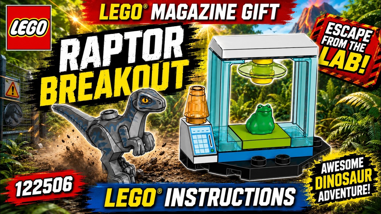 Jurassic World - Raptor Breakout - Magazine Gift LEGO instructions