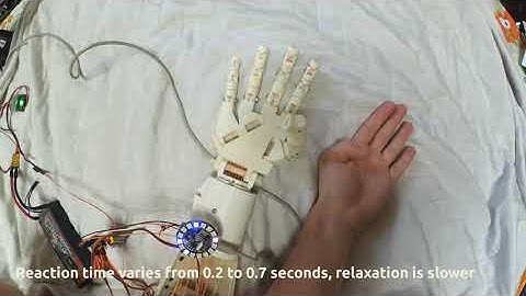 Robotic hand individual fingers control with EMG sensor