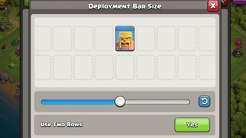 Bluestacks COC Make Use Two Rows problem. How To Use Deployment Bar Size Option In Clash of clans.