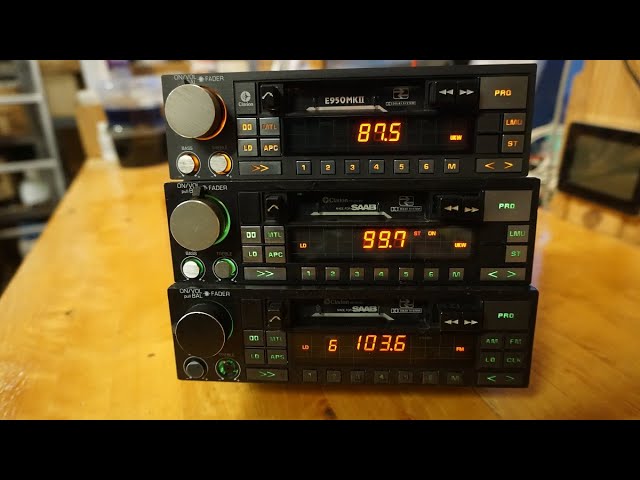 Clarion E950 MKII vs Saab PU-9069A vs Saab PU-9034A - YouTube