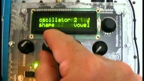 Shruthi-1 kit assembly and first jam