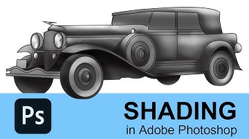 How to shade a drawing in Adobe Photoshop with mouse