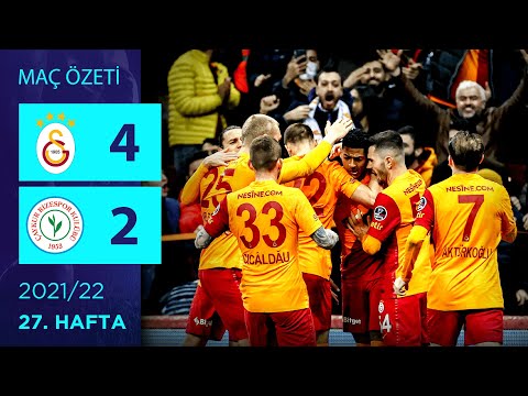 ÖZET: Galatasaray 4-2 Çaykur Rizespor | 27. Hafta - 2021/22
