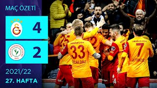 ÖZET: Galatasaray 4-2 Çaykur Rizespor | 27. Hafta - 2021/22