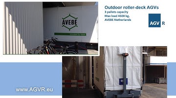 AGVR Outdoor roller conveyor AGV for pallet handling
