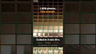 1,808 photos. One prompt. Culled in 3 min 30 s #Shorts
